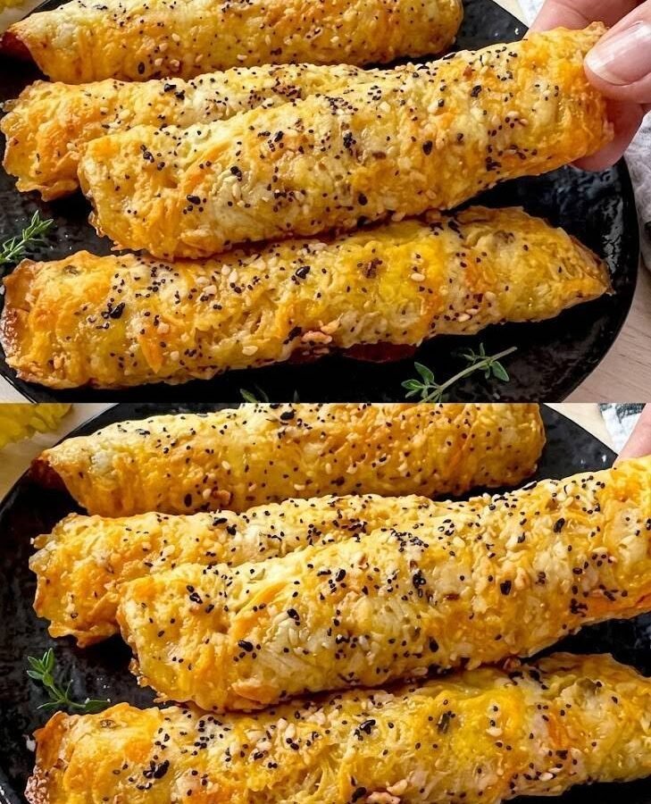 Golden Crispy Cheese Pastry Rolls
